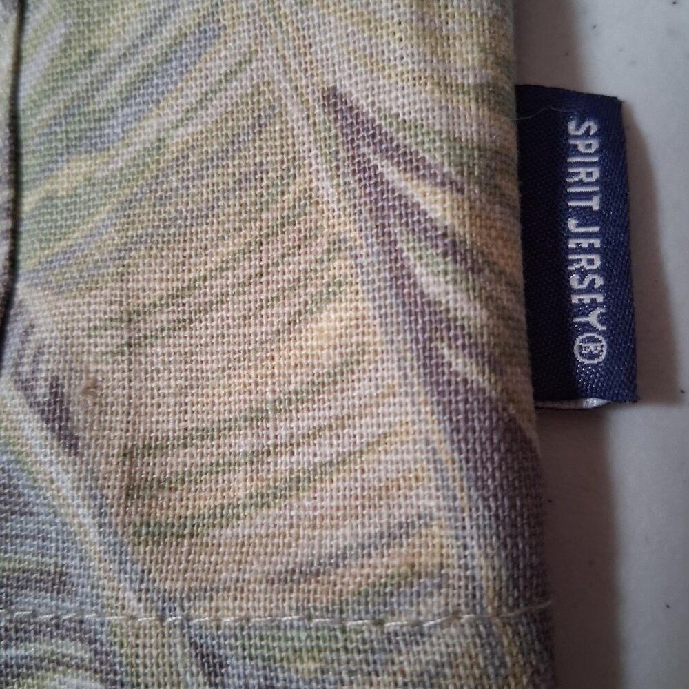 Walt Disney World Spirit Jersey Shirt S Button Collar Palms Safari Linen Blend - Picture 8 of 16